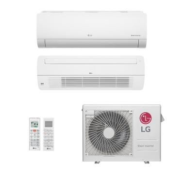 Imagem de Ar-Condicionado Multi Split Inverter LG 21.000 (1x Evap HW 12.000 + 1x Evap Cassete 1 Via 18.000) Quente/Frio 220V