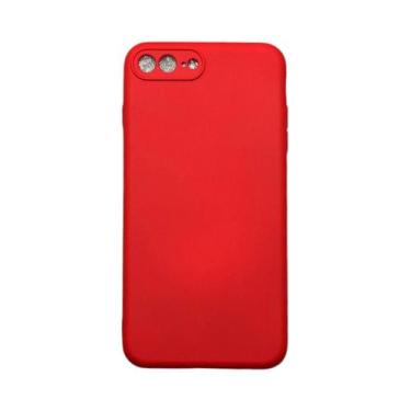 Imagem de Capa IPhone 7 Plus / 8 Plus Silicone Aveludada Protege Câmera Colorida