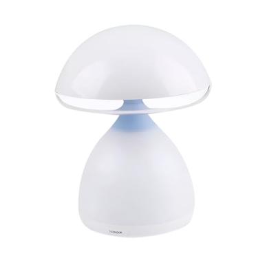 Imagem de Luminária Abajur de Mesa Led Cogumelo Touch Recarregável Sem Fio com 7 Níveis de Luz Para Leitura Trabalho Estudo