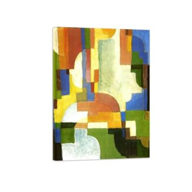 Imagem de Pinturas Famosas em Tela-Quadros Decorativos-Colored Forms I-Pôster e Impressões para Sala de Estar e Casa 50x70cm20x27in Tela Embrulhada