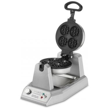 Imagem de Mini Máquina de Waffle Rotativa Aço Inoxidável, 1200W, 110v, WARING WMB400X, Prateado
