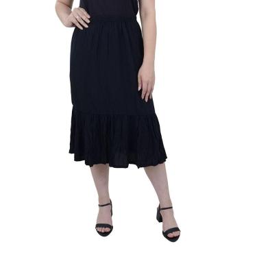 Imagem de Saia Feminina LZT Midi Preta - 8084-Feminino