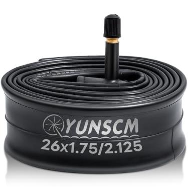 Imagem de Tubo de bicicleta de 66 cm 1 peça 26 x 1,75/2,125 47/57-559 tubo de bicicleta 66 cm tubo interno compatível com 26 x 1,75/1,95/2,0/2,10/2,125 estrada, mountain cruisers, MTB, cascalho, tubo de pneu de