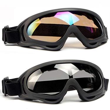 Imagem de SPOSUNE Óculos de motocicleta Airsoft, proteção UV400, óculos de proteção contra sujeira, óculos de segurança ATV para homens e mulheres