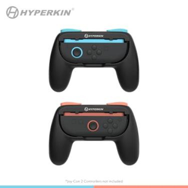 Imagem de Hyperkin Pro Handle Grip Set for Nintendo Switch 2 Joy-Con 2, Black, Multiplayer Comfort Grips for Enhanced Gaming Control 2-Pack
