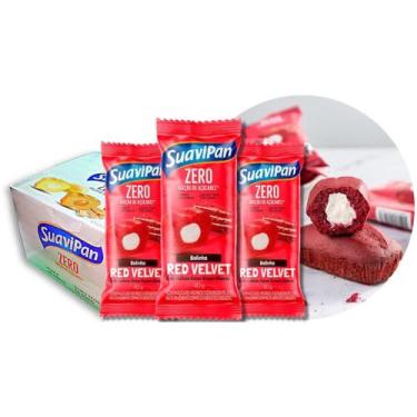 Imagem de Bolinho red velvet recheio cream cheese suavipan 12un de 40g