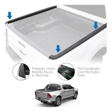 Imagem de Protetor Borda Lateral Toyota Hilux 2016 Em Diante Cab Dupla - Camper