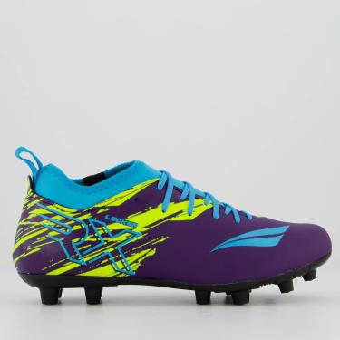 Imagem de Chuteira Penalty RX Locker Y-4 Campo Roxa e Azul 39