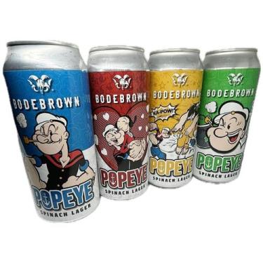 Imagem de 4 Cervejas Popeye Lançamento Germany Larger 473Ml Puro Malte