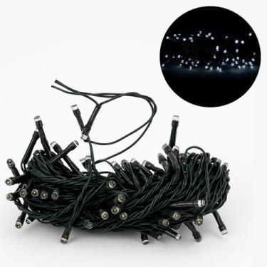 Imagem de Kit 2 Pisca Cordão Luz 50 Led Natal 110v 8 Funções Varal 5m - Global