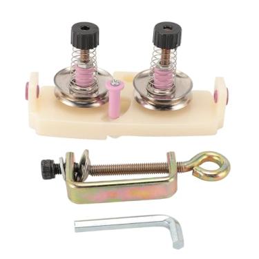 Imagem de Guia de fios de cabeça dupla Metal Metal Multifuncional de Dual Finalidade Mança Acessório do enrolador de manivela para costura têxtil criação de plástico aço inoxidável 2 pacote