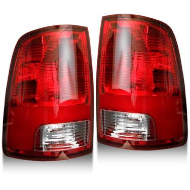 Imagem de MAYELLO Par de luzes traseiras lado esquerdo e direito do passageiro com lâmpadas para Dodge Ram 1500 2500 3500, 2019-2024 Ram 1500 Classic 2009-2018, serve apenas para acabamentos de halogênio de