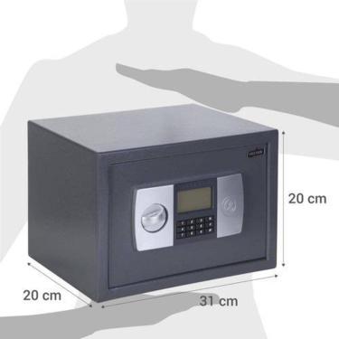 Imagem de Cofre Segurança Visor Digital 8 Litros 31X20X20Cm - Fixser
