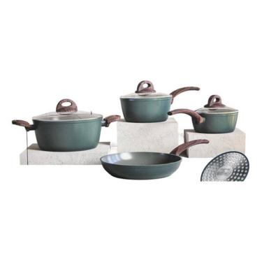 Imagem de Conjunto Panelas Cerâmica London Green Jomafe 24/20/16cm