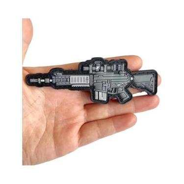 Imagem de Mini Patches De Moral 3D Em PVC De Borracha, Com Design De Armas, Pist