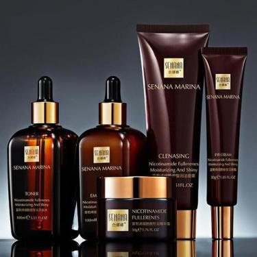 Imagem de Conjunto de cuidados com a pele SENANA Fulerene Nicotinamida 5 unidade