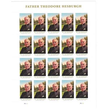 Imagem de United States Postal Service Padre Theodore Hesburgh (Folha Com 20) Selos Postais De Primeira Classe, 2017, Scott 5241