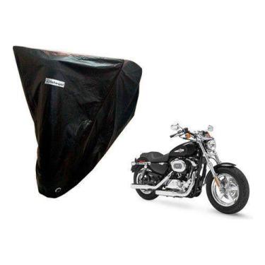 Imagem de Capa Impermeável Moto Harley 1200 Custom Forrada - Kahawai Capas Imper