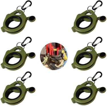 Imagem de CANAANIN Conjunto de suporte de abraçadeira com zíper, resistente, colorido, atualizado para cinto de ferramentas, organizado, forte, eficiente, eletricista, reutilizável, portátil, pacote com 6