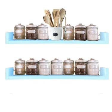 Imagem de 3 Prateleiras Cozinha Porta Tempero Nicho Organizador - Arte Cedro