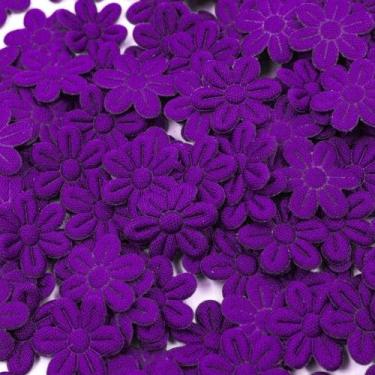 Imagem de Flor prensada  20mm (35un) - IMPORTAÇÃO, ROXO