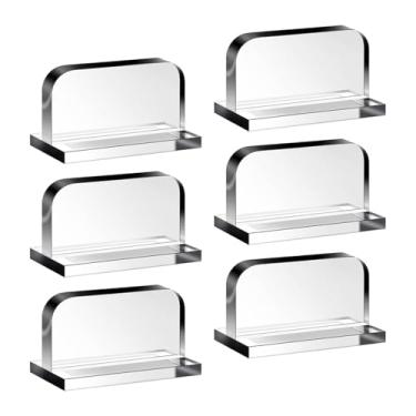 Imagem de Generic 6 peças de alças de acrílico para tampa de aquário, transparentes, para elevação e deslizamento, práticas e fáceis de instalar, alças para tampa de