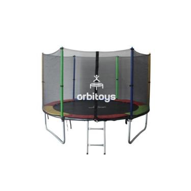 Imagem de Cama Elástica Infantil Pula Pula Trampolim 2,44 M Playground Orbitoys