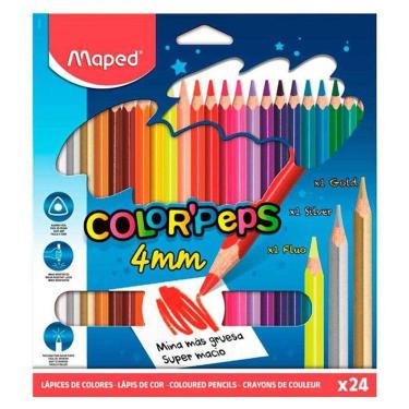 Imagem de Lápis de cor Color`Peps 4mm 24 cores 835524ZV Maped