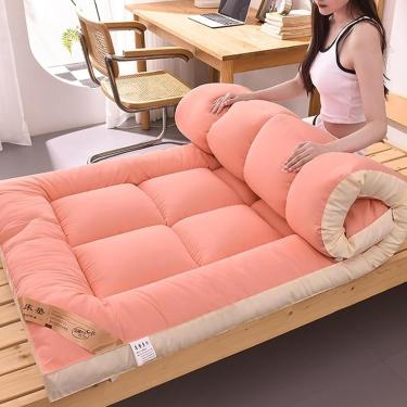Imagem de Colchão Futon Confortável Acolchoado Colchão De Chão Japonês Cama Acolchoada Colchão Topper Extra Grosso Dobrável Almofada De Dormir Respirável Espreguiçadeira De Pi, 05, 90x200cm