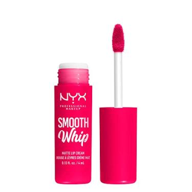 Imagem de NYX PROFESSIONAL MAKEUP Creme labial fosco liso, de longa duração, hidratante, batom líquido vegano - Pillow Fight (Hot Fuschia)