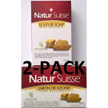 Imagem de Sabonete de enxofre Natur Suisse Jabon De Azufre 100 ml com glicerina, pacote com 2