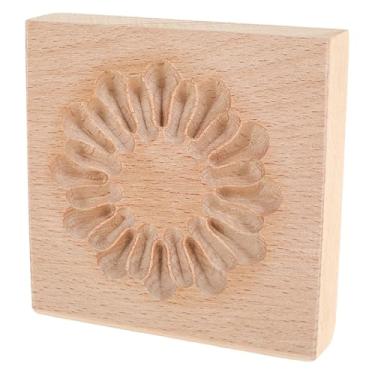 Imagem de Molde de biscoito de madeira, molde de cozimento reutilizável, molde de prensa de biscoito 3D, molde de gravação de biscoito esculpido, faça você mesmo, cortador de biscoitos, molde de cozimento para