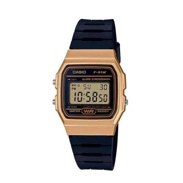 Imagem de Relógio Casio Masculino Dourado F-91WM-9ADF