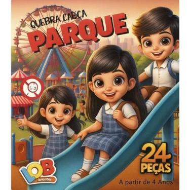 Imagem de Quebra Cabeça - Escola/Parque 24 Peças em MDF - IOB, Parque