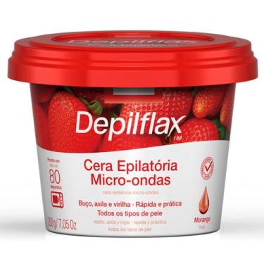 Imagem de Cera Depilatória Micro-Ondas Depilflax Morango 200g