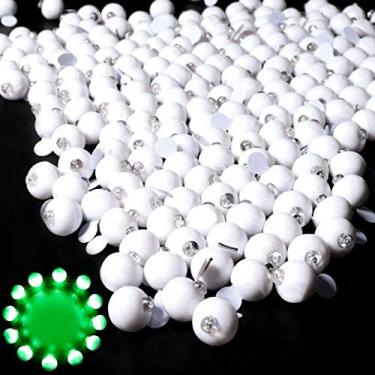 Imagem de Neo LOONS 100 peças/lote 100 x lâmpadas de LED redondas verdes com luz de balão longo tempo de espera para lanterna de papel, balão, luz, decoração de festa, casamento, caixa branca [versão atualizada]