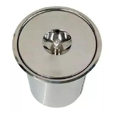 Imagem de Lixeira De Embutir 05 Litros Inox Pias Bancadas Mármores