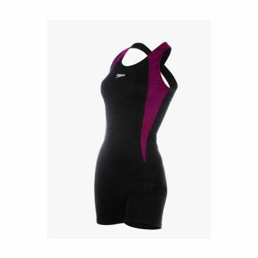 Imagem de Macaquinho Hidroginastica CROSS pto/rxo - Speedo