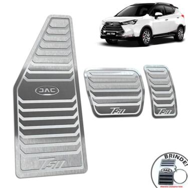 Imagem de Descanso + Pedaleira Automático Aço Inox Jac T50 Prata
