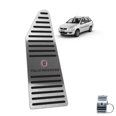 Imagem de Descanso de Pé Aço Inox Fiat Palio Weekend 2009 A 2020 Preto