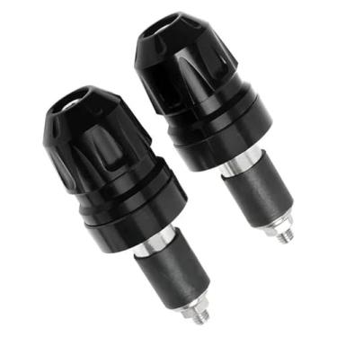 Imagem de BYYINGSUS Motocicleta Guidão Anti Drop Balance Block Bar End Weights Plug Acessórios de modificação CNC compatíveis com SYM Husky ADV150 Husky ADV300 (preto)