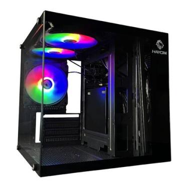 Imagem de Gabinete Gamer Hayom Aquário GB1787 c/ 03 Fans Rgb