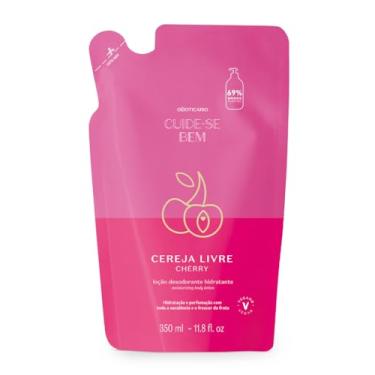 Imagem de Loção Hidratante Desodorante Corporal Cuide-se Bem Cereja Livre 350ml Cuide-se bem Refil