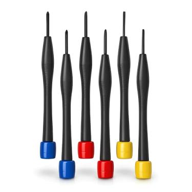 Imagem de Jogo de Chave 6 Chaves Torx Tamanhos T5 T6 T7 T8 T9 T10 - Precisão Reparos de Aparelhos Celulares Notebooks Relógios Drones e Eletrônicos em Geral Ferramentas Para Mecânicos Eletricistas e Bricolagem