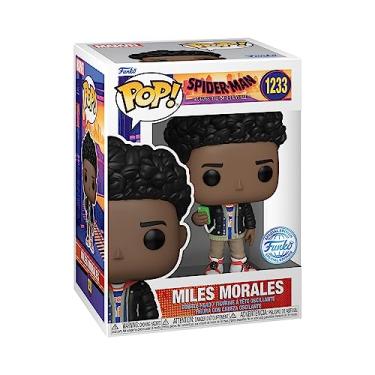 Imagem de Funko POP! Vinil: Homem-Aranha: Across The Spider-Verse: Miles Morales - Spiderman Into The Spiderverse 2 - Exclusivo da Amazon - Boneco de vinil colecionável - Ideia de presente - Mercadoria oficial