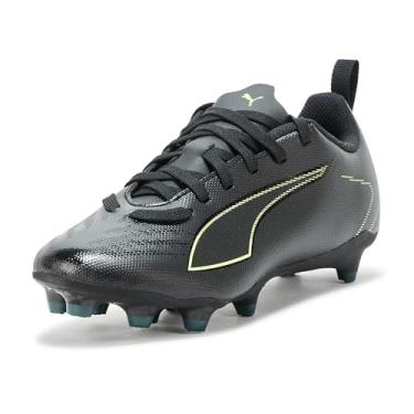 Imagem de PUMA Tênis infantil unissex ultra play firme, chuteira artificial de futebol, Preto-efervescente Terrain verde-claro Ah25, 12 Big Kid