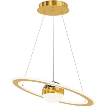 Imagem de Luminária pendente - Lâmpadas LED estreladas para uso doméstico, lustre para estudo, quarto, luminária de teto, luz suspensa acrílica ajustável, decoração moderna
