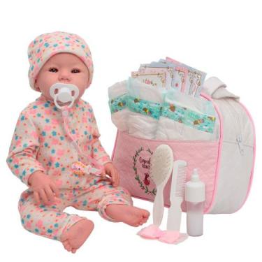 Imagem de Bebê Reborn Boneca Realista Abigail Com Bolsa Acessórios - Cegonha Reb
