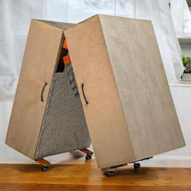 Imagem de Cama Dobrável ALTA 40cm do Chão, Solteiro de Abrir com Colchão Embutid