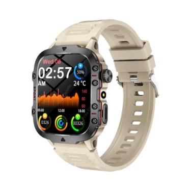 Imagem de Relógio Inteligente Masculino IP68 À Prova D'Água Com Chamada Bluetoot